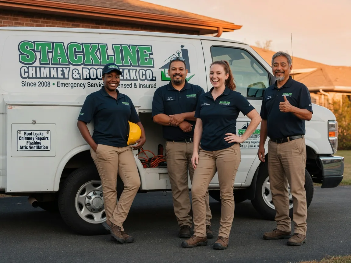 Chimney flashing repair company in Kingsland, TX